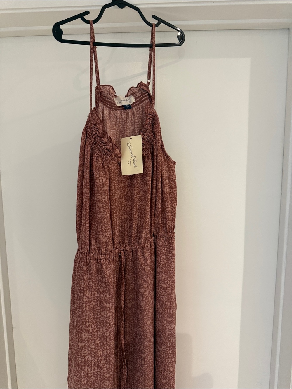 Women’s Summer Dress with Pockets. Size XL. Burnt Rose Color